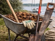 Seltener 6-fingriger Arbeitshandschuh