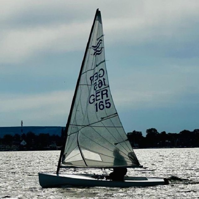 Martin auf seiner Finn